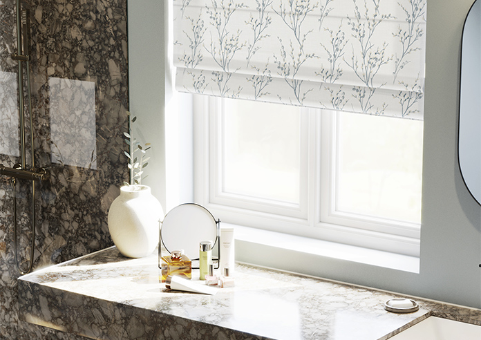 Laura Ashley Pussy Willow, Off White/Seaspray - Roman Blind - Image 5